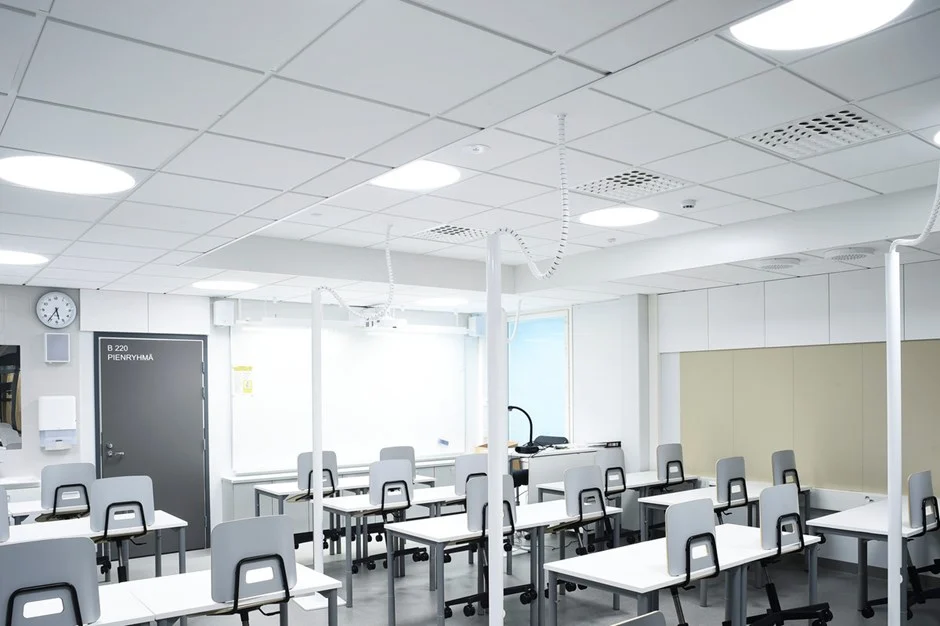 controsoffitto fonoassorbente a basso impatto di carbonio